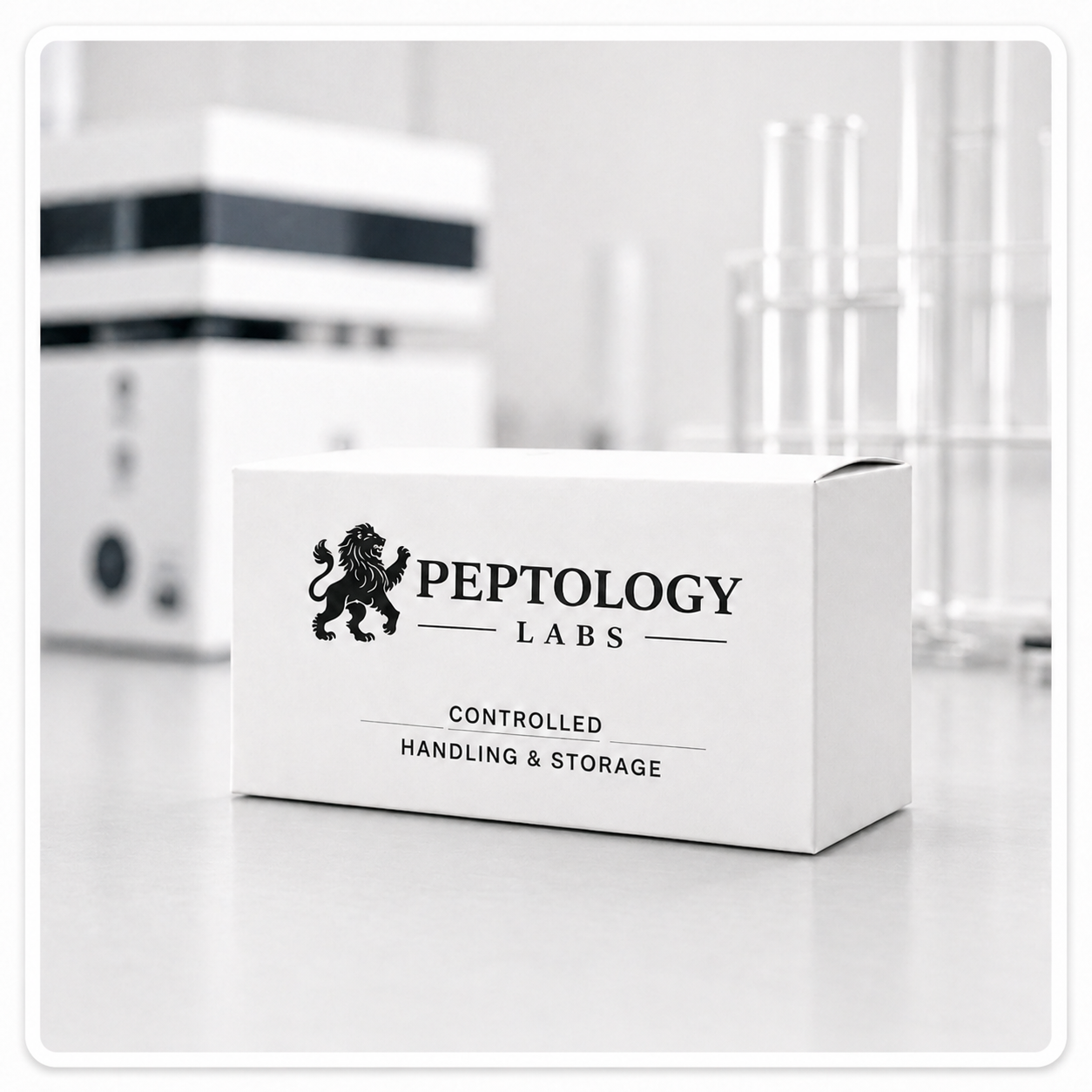 Peptology Labs handling and storage protocol visual